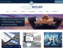 Tablet Screenshot of airportbutler.com